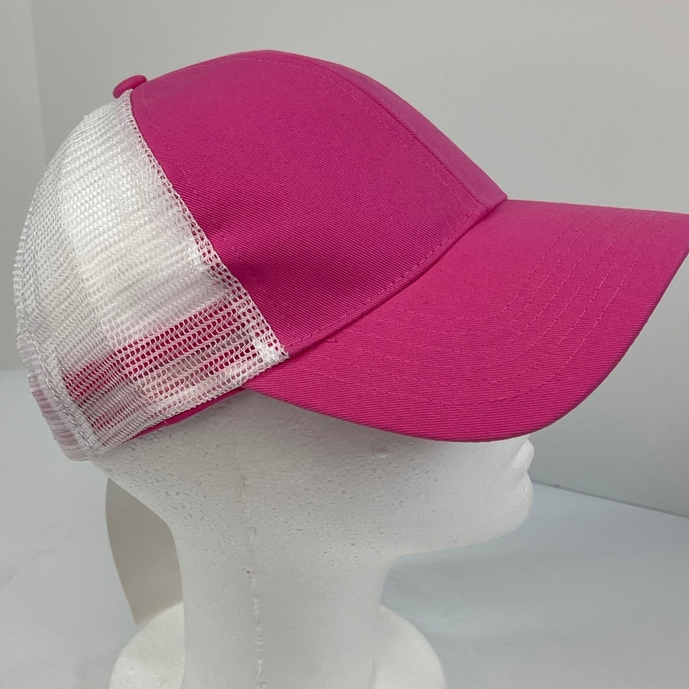 Warehouse Boutique Trucker Hat NWT Pink and White